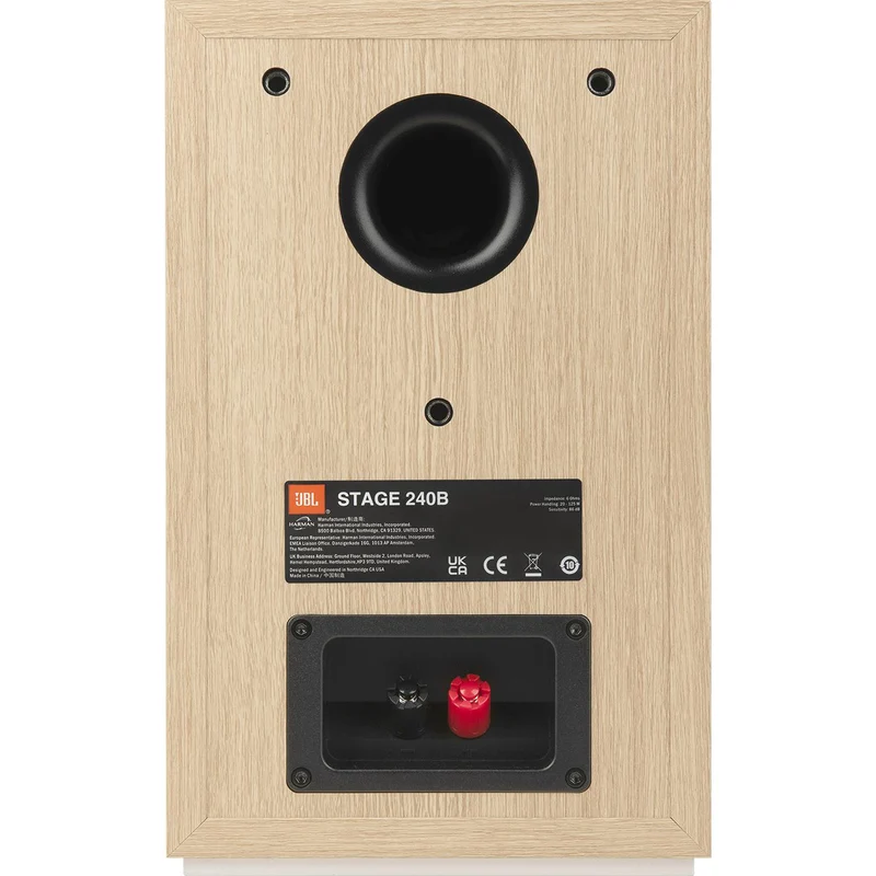Enceinte bibliothèque Stage 75W, JBL 240B Blanc- PAIRE