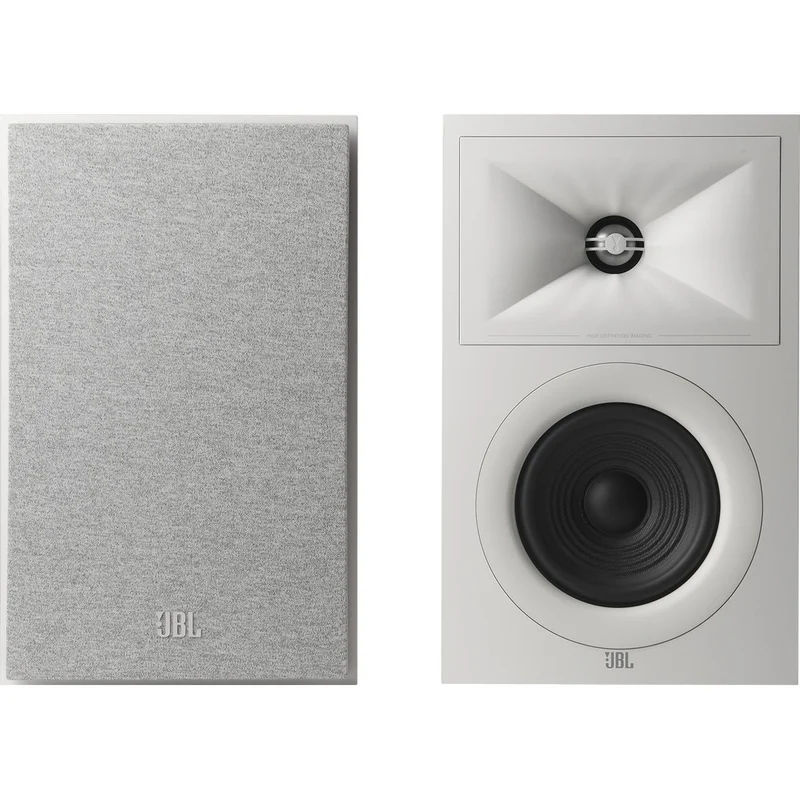 Enceinte bibliothèque Stage 75W, JBL 250B Blanc- PAIRE