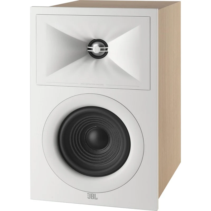 Enceinte bibliothèque Stage 75W, JBL 250B Blanc- PAIRE