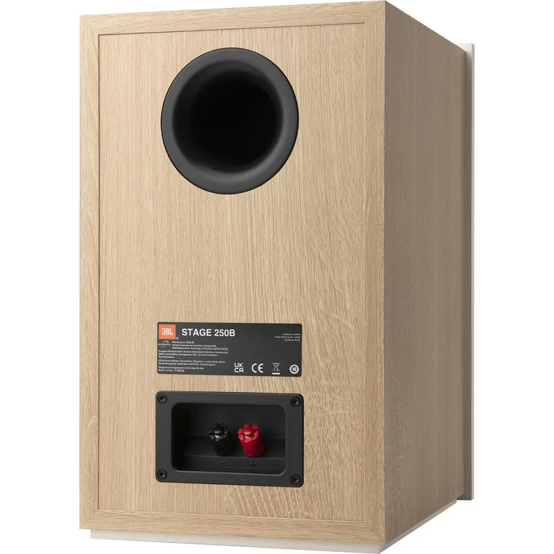 Enceinte bibliothèque Stage 75W, JBL 250B Blanc- PAIRE