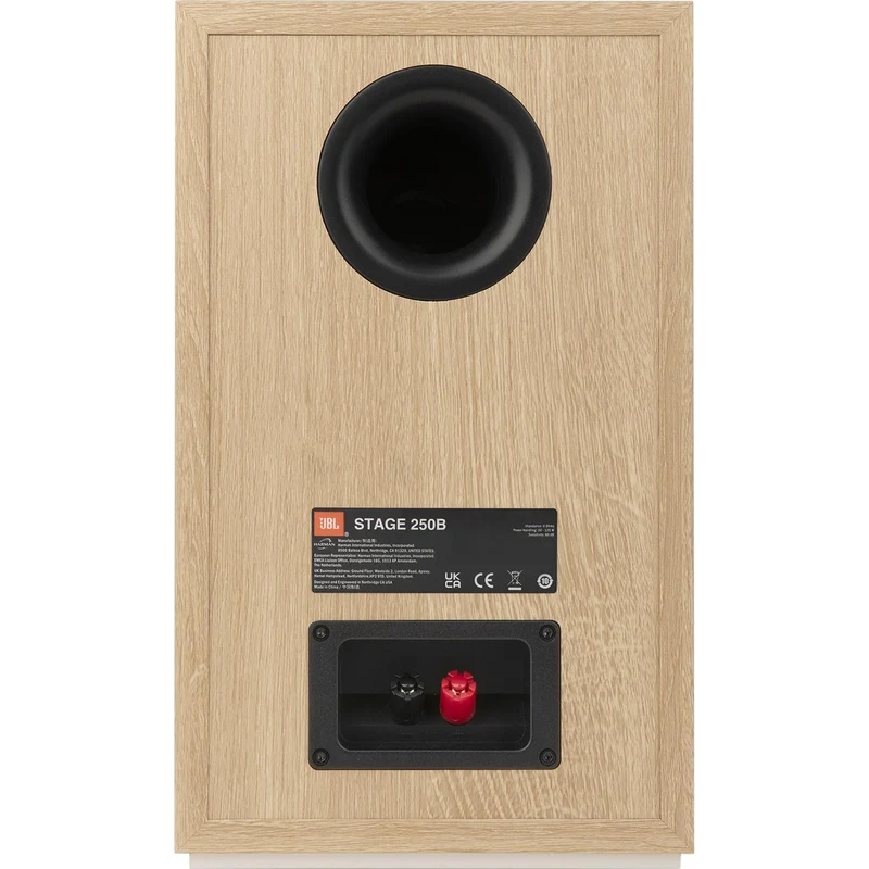 Enceinte bibliothèque Stage 75W, JBL 250B Blanc- PAIRE