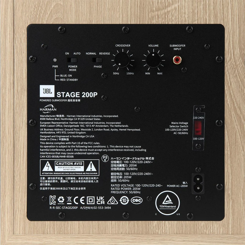 Caisson de grave 10po 300W, JBL 200P - Blanc