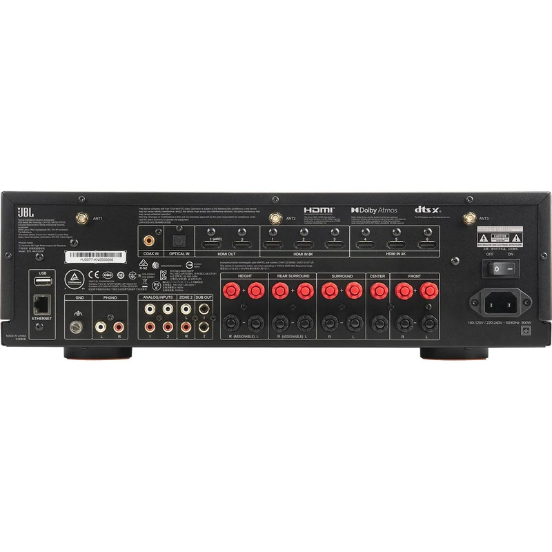 Récepteur AV Réseau 4K 9.2 X 140W, JBL MA9100HP - Blanc