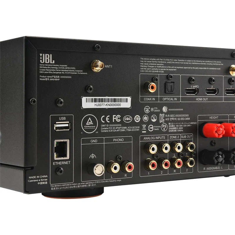Récepteur AV Réseau 4K 9.2 X 140W, JBL MA9100HP - Blanc