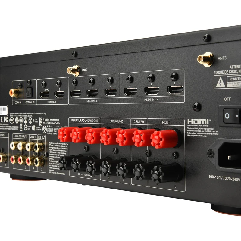 Récepteur AV Réseau 4K 7.2 X 125W, JBL MA7100HP - Noir