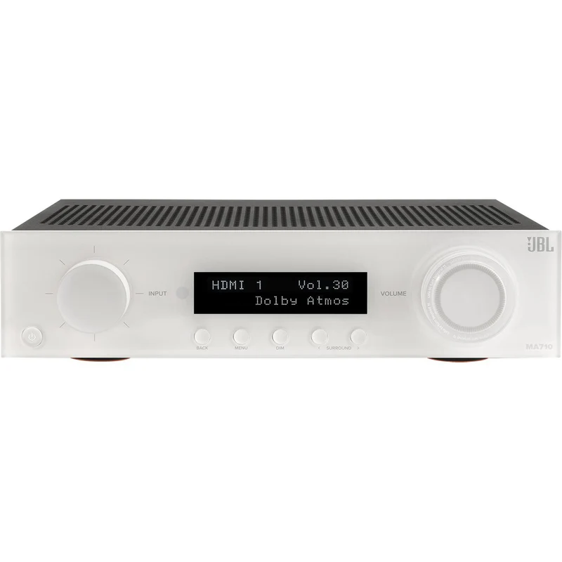 Récepteur AV Réseau 4K 7.2 X 110W, JBL MA710 - Blanc