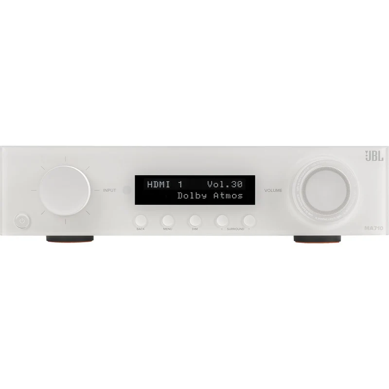 Récepteur AV Réseau 4K 7.2 X 110W, JBL MA710 - Blanc