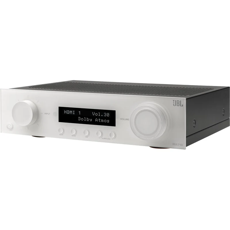 Récepteur AV Réseau 4K 7.2 X 110W, JBL MA710 - Blanc