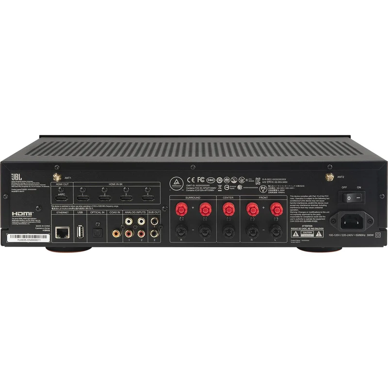 Récepteur AV Réseau 4K 5.2 X 75W, JBL MA510 - Noir
