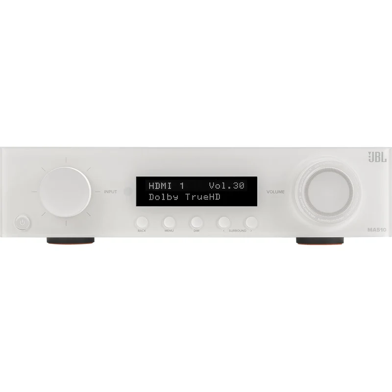 Récepteur AV Réseau 4K 5.2 X 75W, JBL MA510 - Blanc