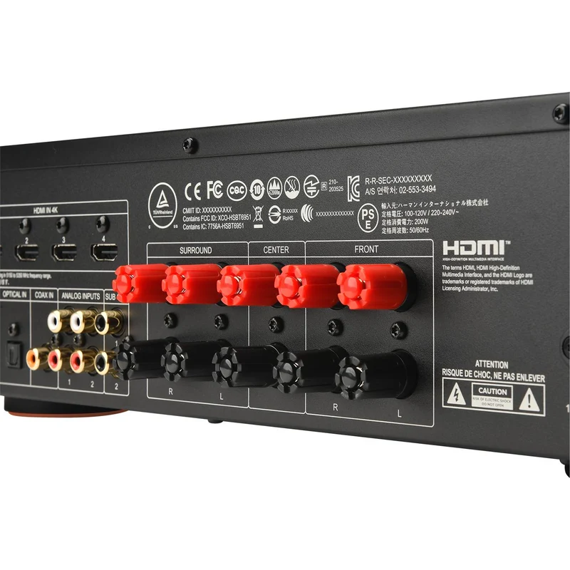 Récepteur AV 4K 5.2 X 60W, JBL MA310 - Noir