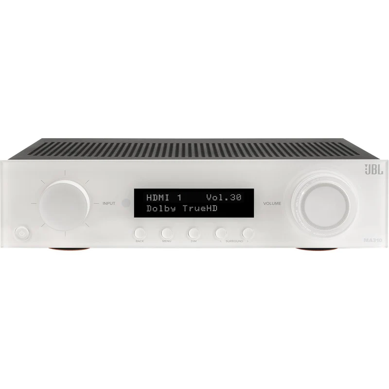 Récepteur AV 4K 5.2 X 60W, JBL MA310 - Blanc