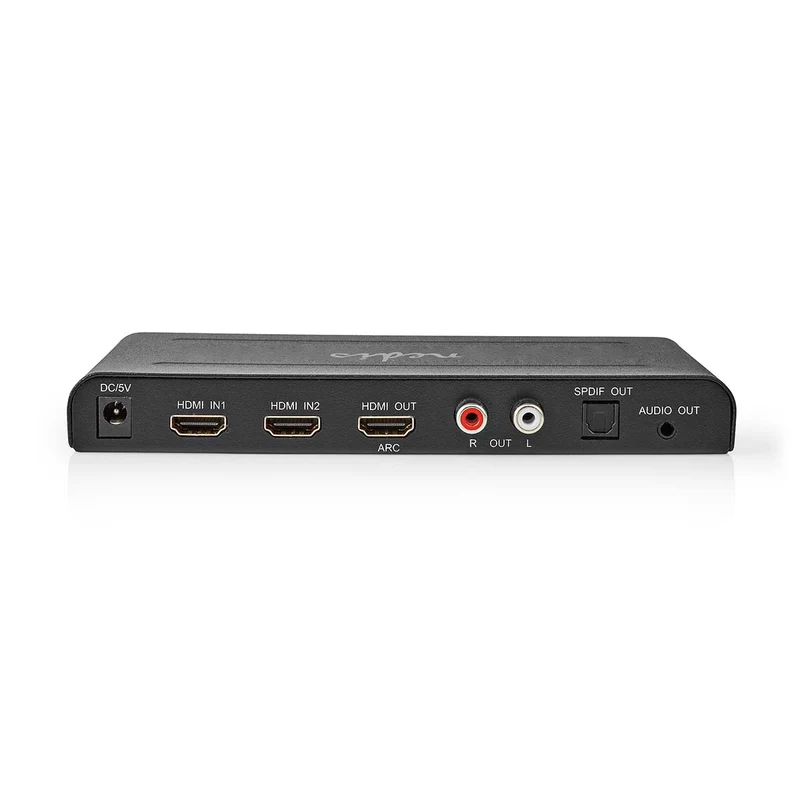 HDMI™-Extractor 2x HDMI™ Input - TosLink Female / 1x 3.5 mm Audio Out / 1x HDMI™ Output / 2x RCA - Maximale resolutie: 4K@60Hz