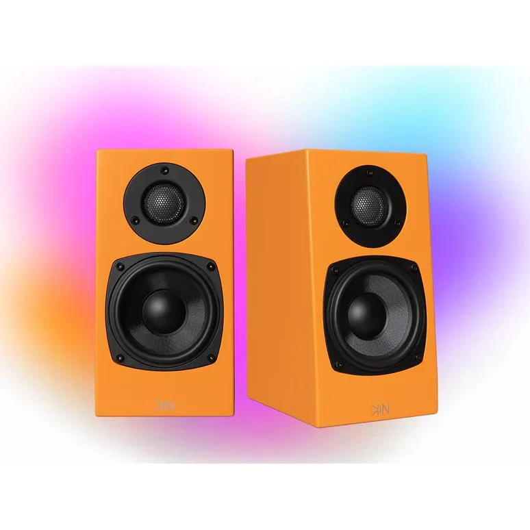 Enceinte bibliothèque 100W, KINONE- Orange - Paire