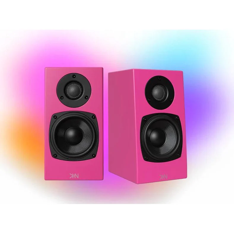 Enceinte bibliothèque 100W, KINONE- Rose - Paire