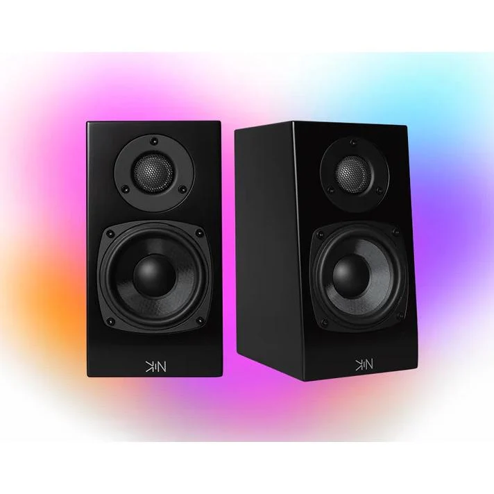 Enceinte bibliothèque 100W, KINONE- Noir - Paire
