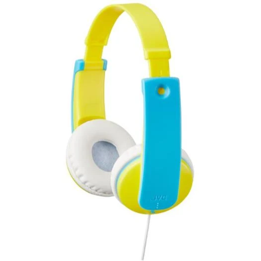 Casque d'Écoute pour Enfants de 3 Ans et plus,, JVC FilHA-KD7-YN - Jaune/bleu