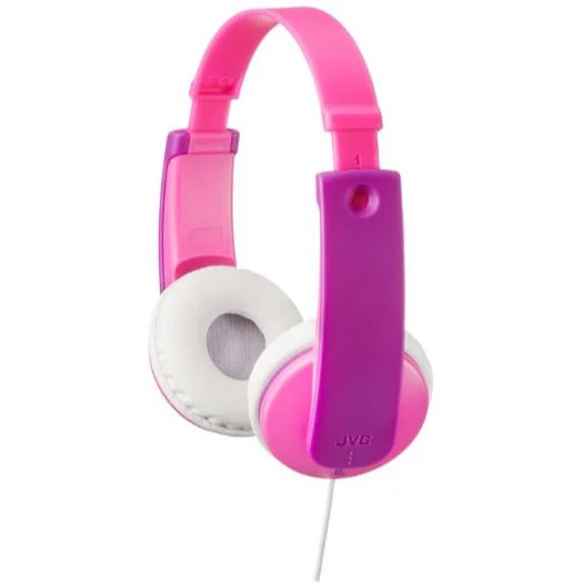 Casque d'Écoute pour Enfants de 3 Ans et plus,, JVC Fil HA-KD7-PN - Rose Violet