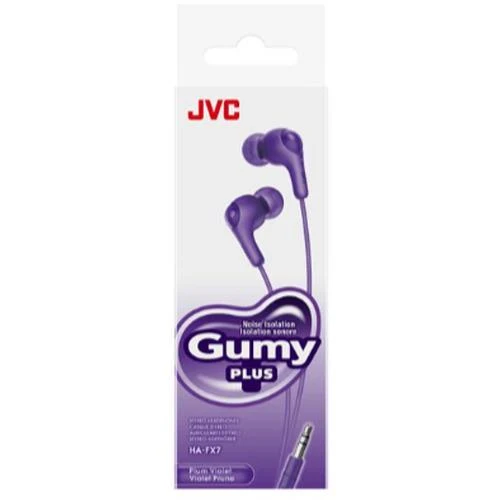 Écouteurs Gumy filaire, JVC HA-FX7-VN - Violet Prune