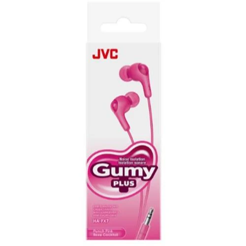 Écouteurs Gumy filaire, JVC HA-FX7-PN - Rose Cocktail