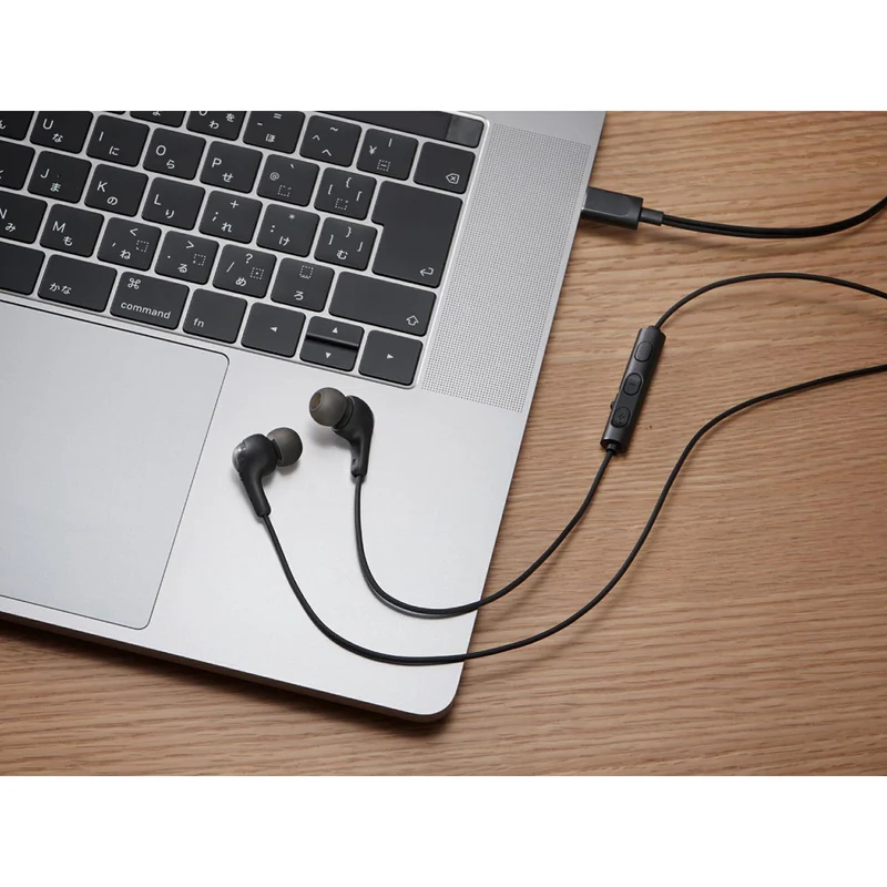 Écouteurs Intra-auriculaire filaire USB-C , JVC HA-FR9UC-B - Noir Olive