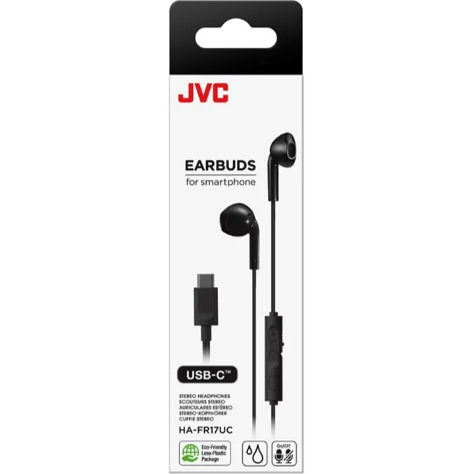 Écouteurs- bouton filaire USB-C , JVC HA-FR17UC-B - Noir Olive