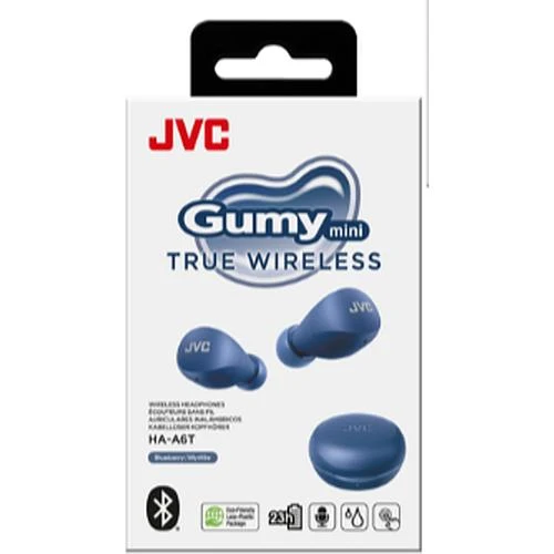 Écouteurs Gumy Mini Intra-auriculaire, JVC BTHA-A6T-A - Bleuet
