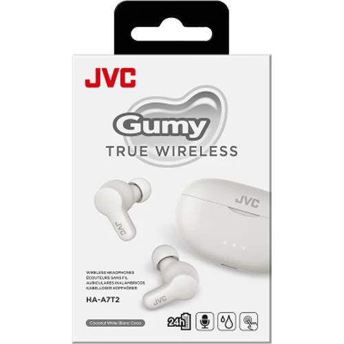 GUMY Intra-Auriculaire Véritablement sans Fil , JVC HA-A7T2-W - Blanc Coco
