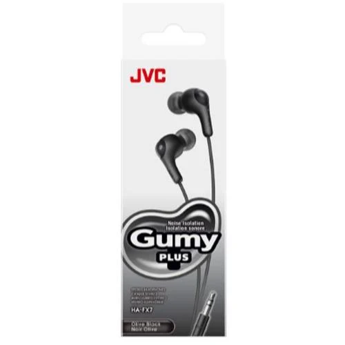Écouteurs Gumy filaire, JVC FilHA-FX7-BN - Noir Olive