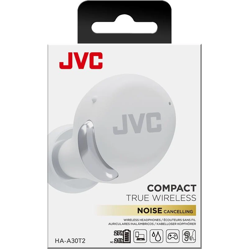 Écouteurs Bluetooth Intra-auriculaire, JVC HA-A30T2-W - Blanc