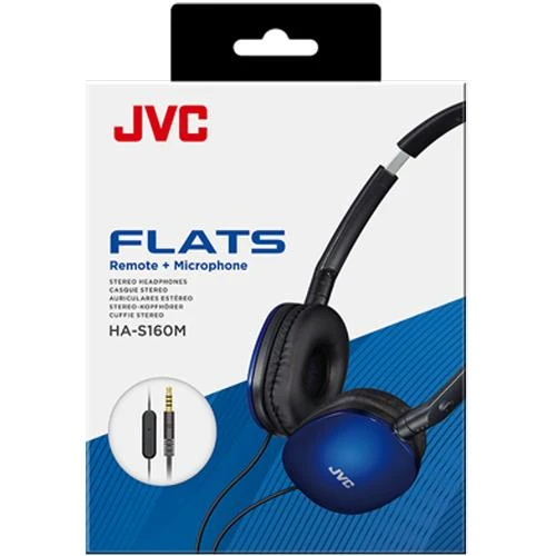 Casque supra-auriculaire Filaire, JVC HA-S160M-A - Bleu
