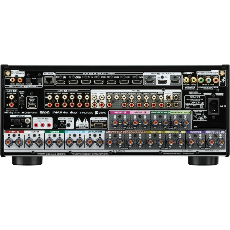 Récepteur AV 8K 13.4 150w canaux, Denon AVR-A10H