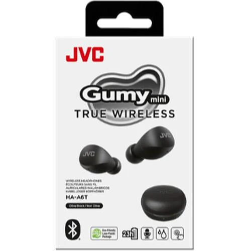 Écouteurs Gumy Mini Intra-auriculaire, JVC HA-A6T-B - Noir Olive