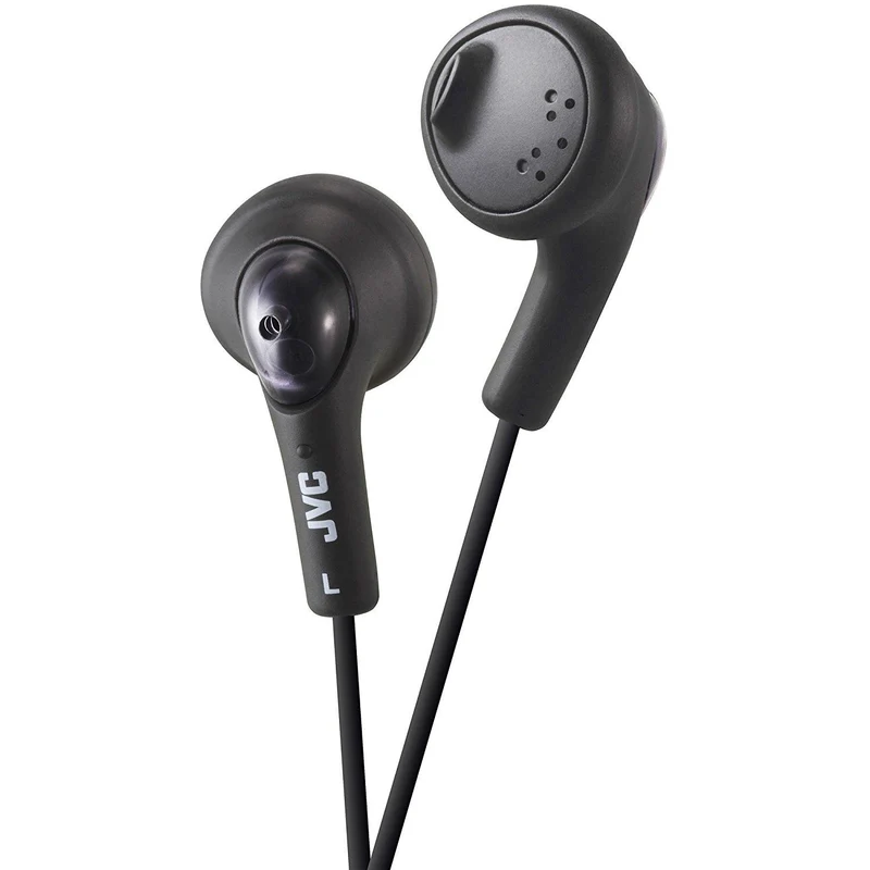Écouteurs Boutons filaire, JVC HA-F160-B - Noir Olive