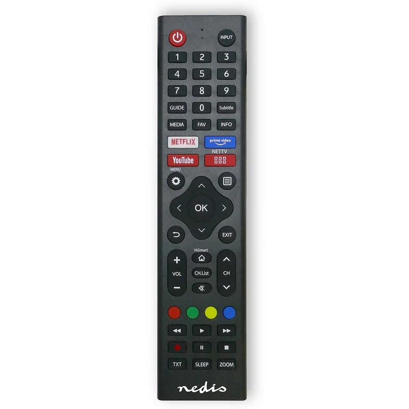 Vervangende Afstandsbediening Geschikt voor: Hi-Sense - Voorgeprogrammeerd - 1 Apparaat