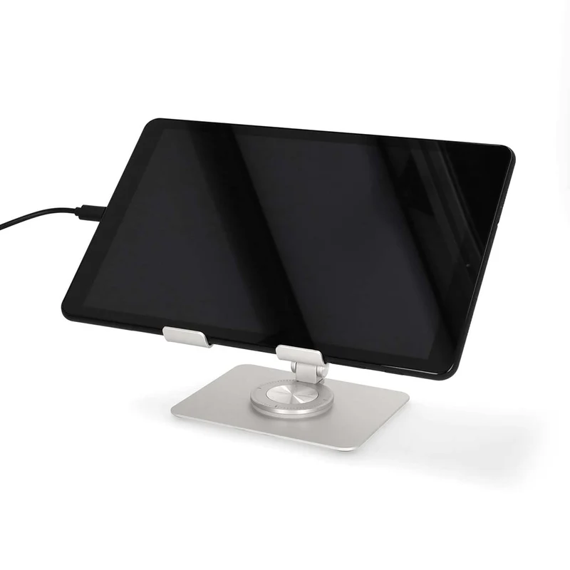 Tablet Standaard Draai- en Kantelbaar - Zilver