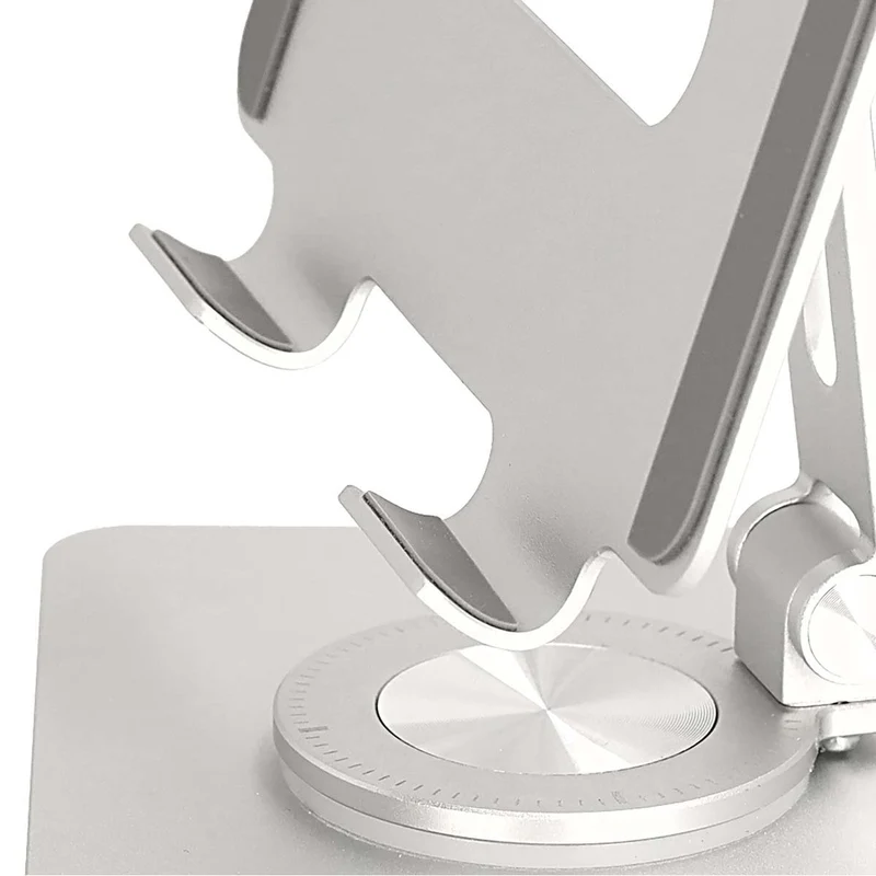 Tablet Standaard Draai- en Kantelbaar - Zilver