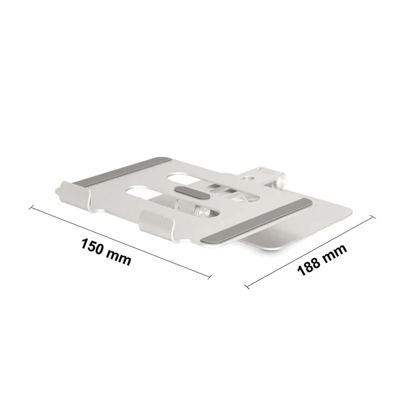 Tablet Standaard Draai- en Kantelbaar - Zilver
