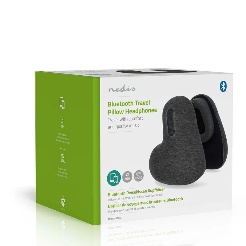 Draadloze Over-ear Koptelefoon Reiskussen - Batterij 1 werkingstijd standaard verbruik: 660 min - Ingebouwde microfoon