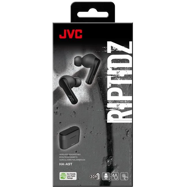 Écouteurs Bluetooth Intra-auriculaire, JVC BTHA-A9T-B - Noir/Gris