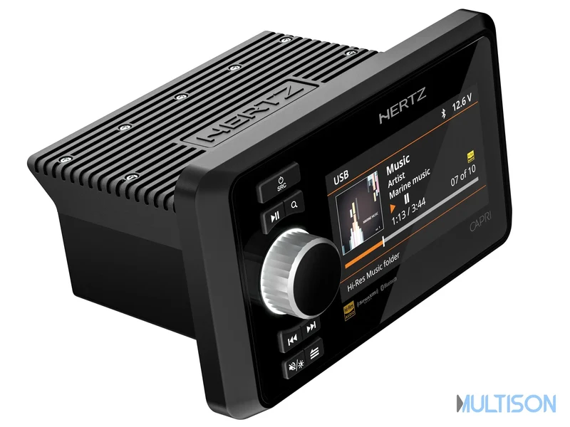 Hertz CAPRI H100 - Source Audio Hi-End Marine avec Écran 4.3” TFT