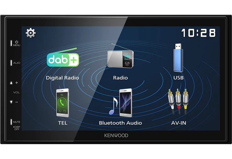 Kenwood DMX129DAB – Autoradio 2DIN Digital Media Écran tactile 6,8" DAB+ Bluetooth