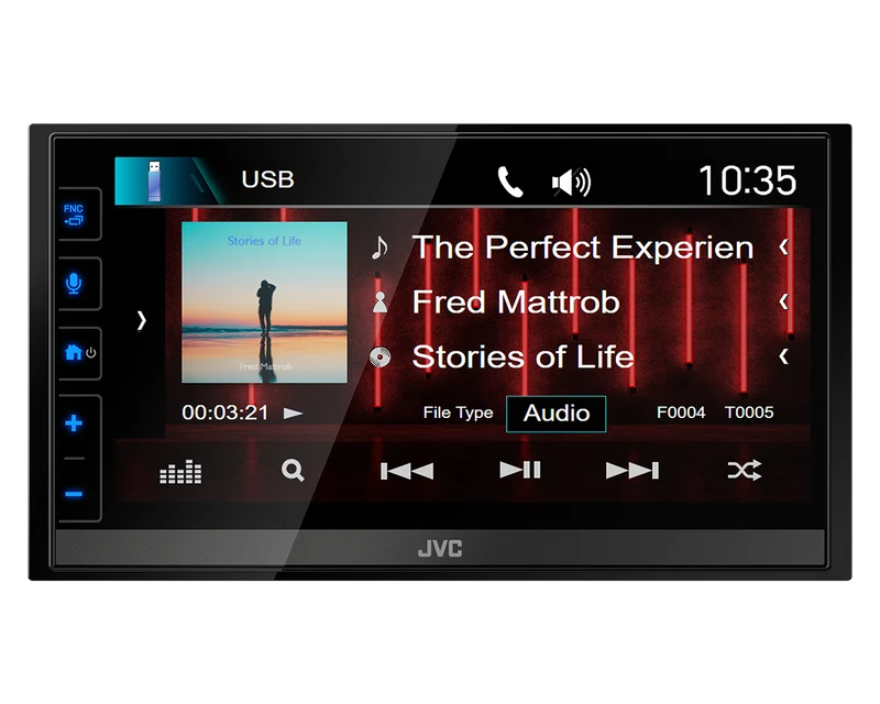 JVC KW-M785DBW – Autoradio 2 DIN 6,8” DAB+ Apple CarPlay Android Auto sans fil