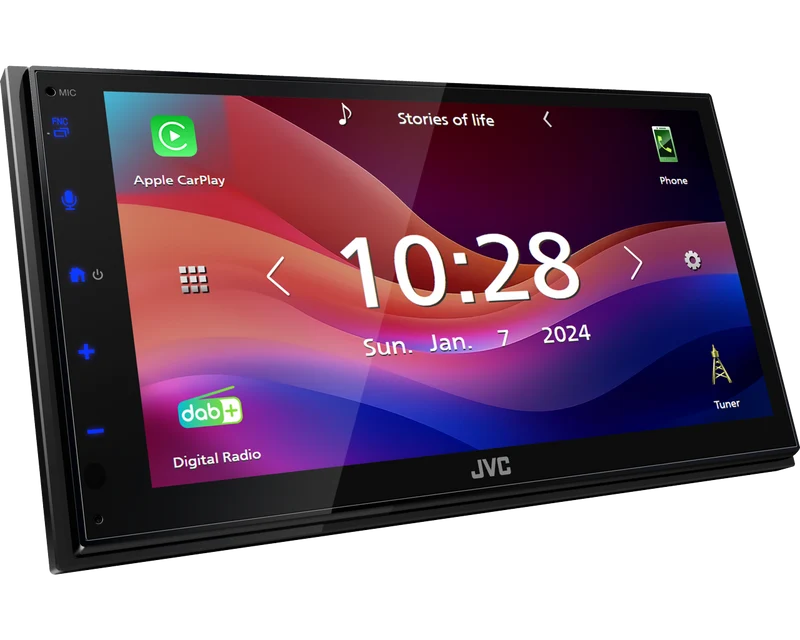 JVC KW-M595DBT – multimédia 2 DIN avec écran tactile 6,8 Apple CarPlay Android Auto