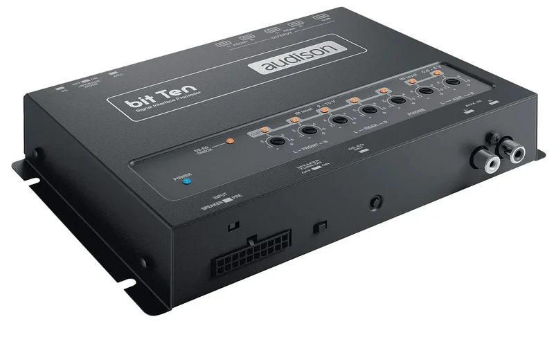 Audison bit Ten – Processeur numérique DSP 4 entrées / 5 sorties – 24 bit / 48 kHz