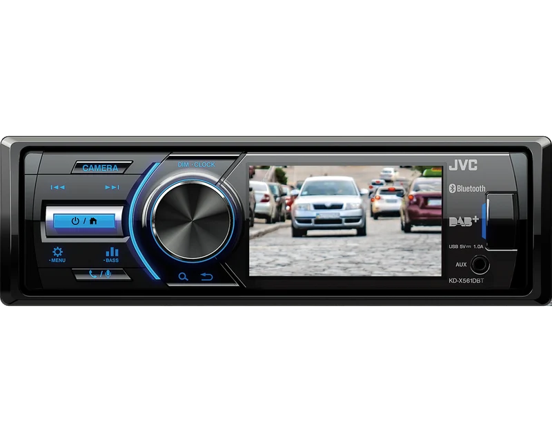 JVC KD-X561DBT – Autoradio multimédia 1-DIN avec écran TFT 3" DAB+ Bluetooth