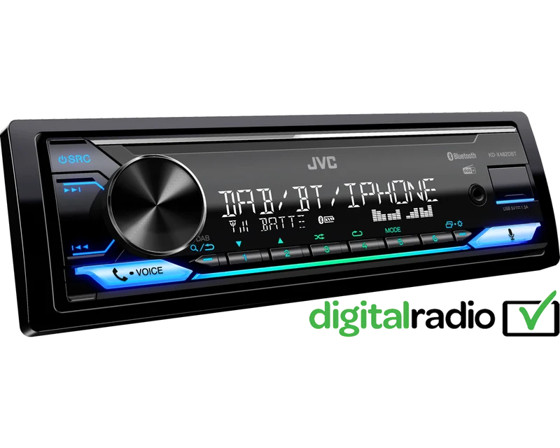 JVC KD-X482DBT – Autoradio numérique DAB+ avec Bluetooth®, Alexa & JVC Remote