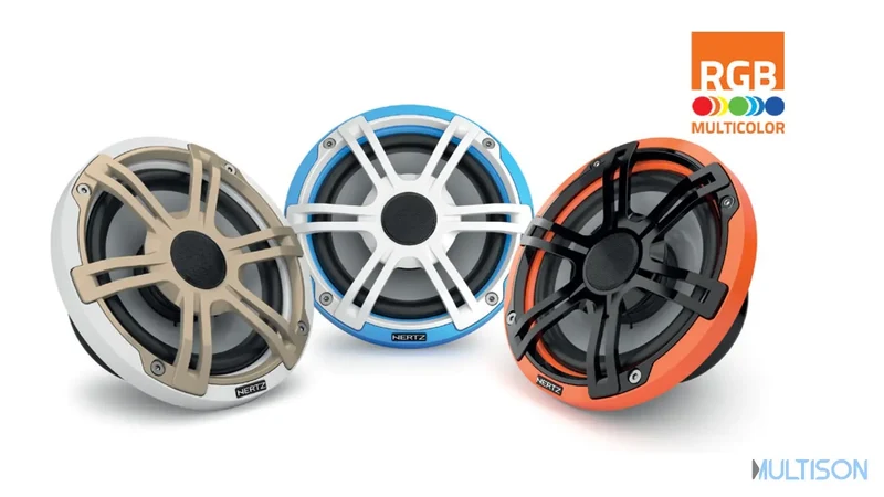 Hertz HEX 6.5 S-LD-G - Haut-parleur coaxial marine 6,5 LED RGB
