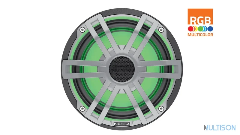 Hertz HEX 6.5 S-LD-G - Haut-parleur coaxial marine 6,5 LED RGB