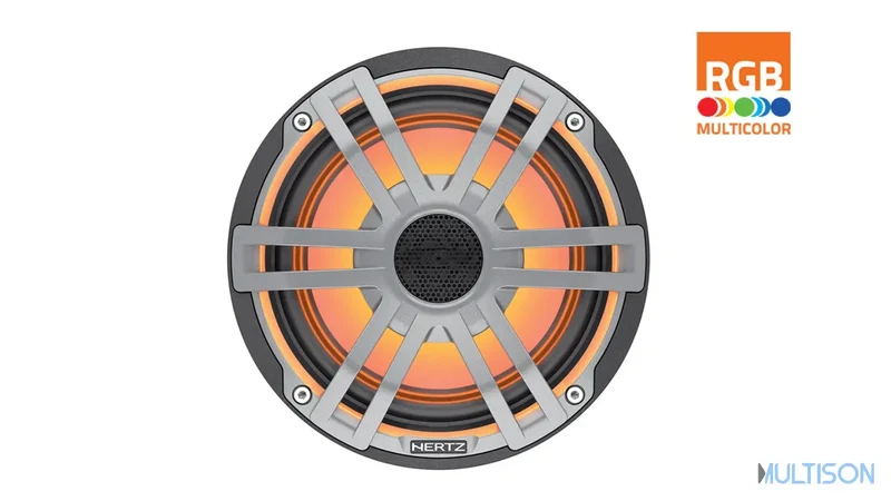 Hertz HEX 6.5 S-LD-G - Haut-parleur coaxial marine 6,5 LED RGB